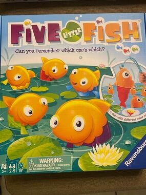 Ravensburger Five Little Fish Game with Bright Yellow Fish - BRAND NEW